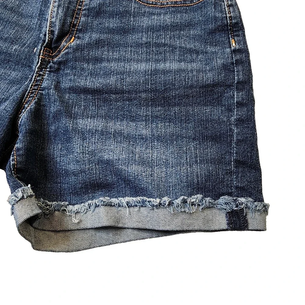 Old Navy Girls Youth Denim Shorts Pockets Blue Size 16